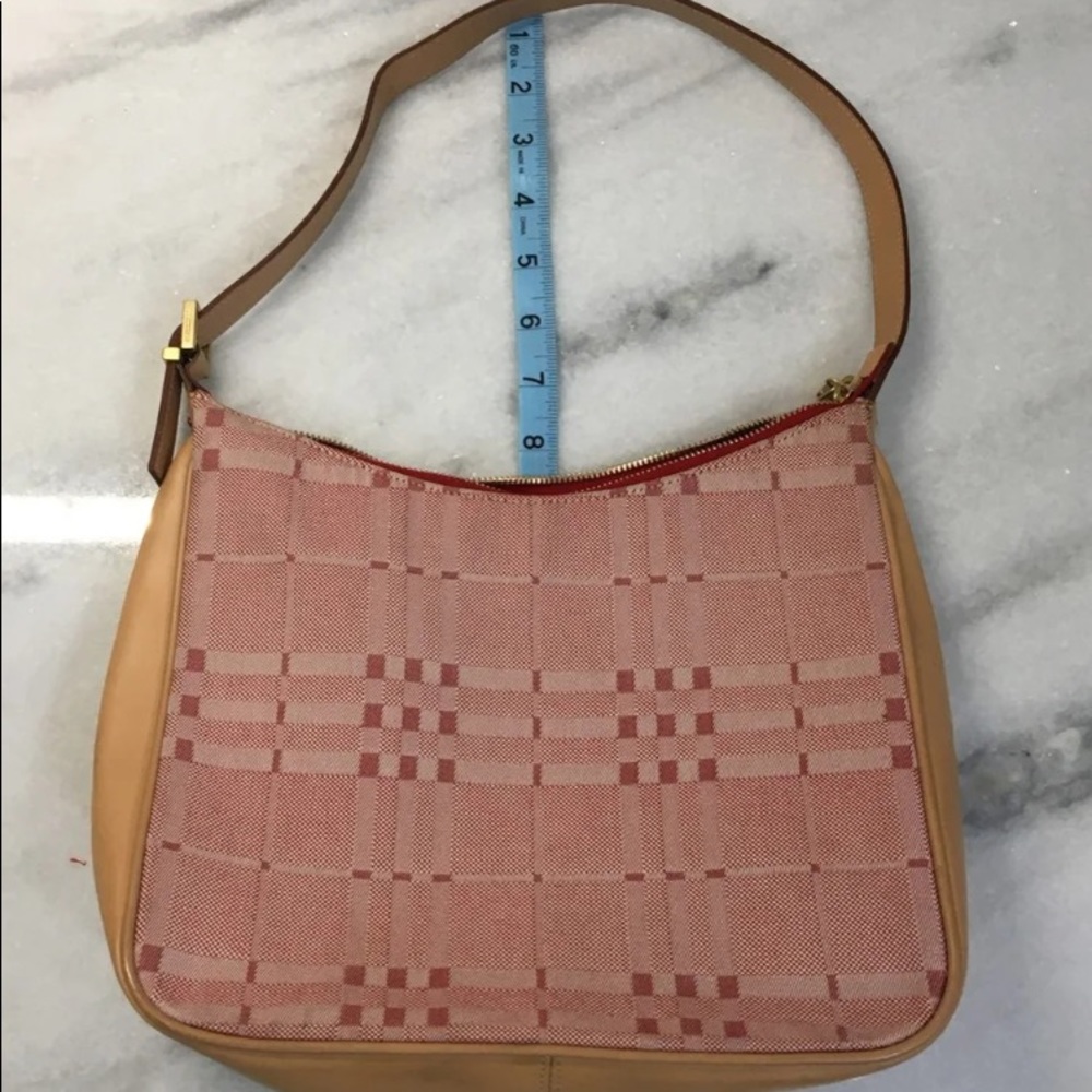 Burberry Vintage Authentic Red Denim Satchel Bag - Picture 13 of 16